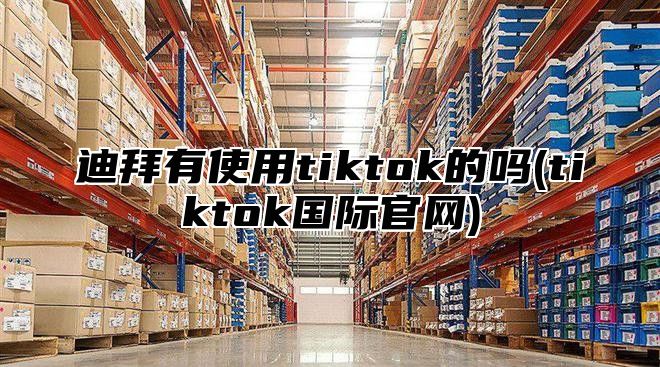 迪拜有使用tiktok的吗(tiktok国际官网)
