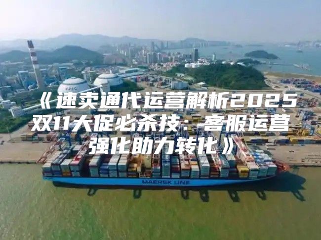 速卖通代运营解析2025双11大促必杀技：客服运营强化助力转化