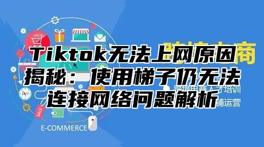 Tiktok无法上网原因揭秘：使用梯子仍无法连接网络问题解析