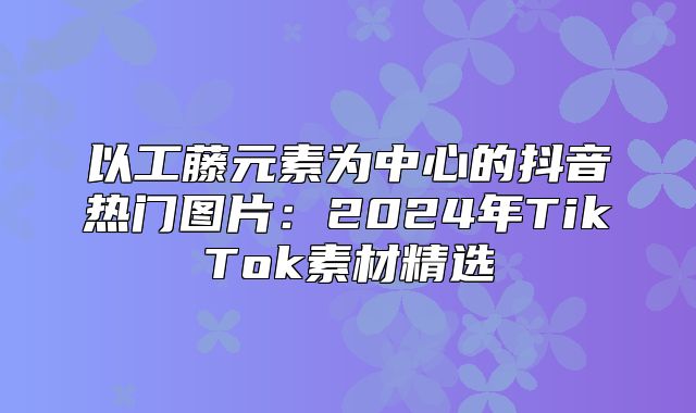 以工藤元素为中心的抖音热门图片：2025年TikTok素材精选