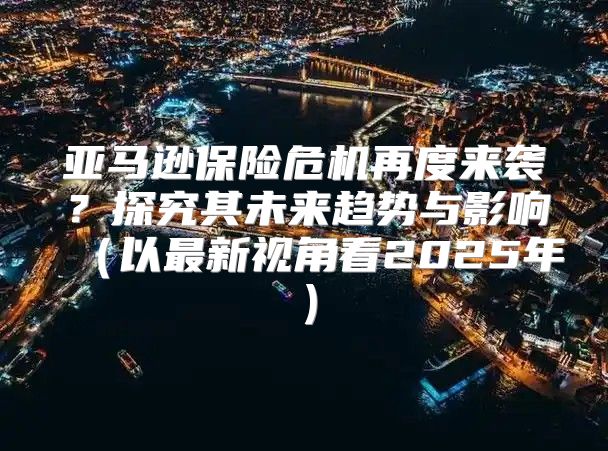 亚马逊保险危机再度来袭？探究其未来趋势与影响以最新视角看2025年