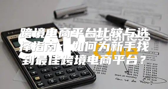 跨境电商平台比较与选择指南：如何为新手找到最佳跨境电商平台？