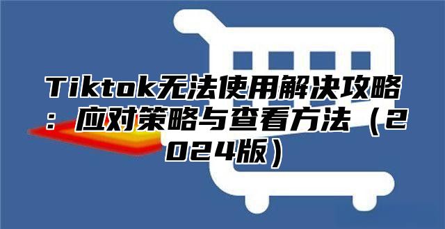 Tiktok无法使用解决攻略：应对策略与查看方法2025版