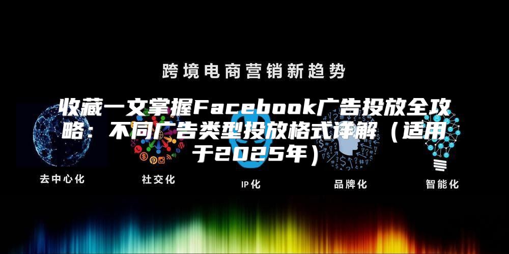 收藏一文掌握Facebook广告投放全攻略：不同广告类型投放格式详解适用于2025年