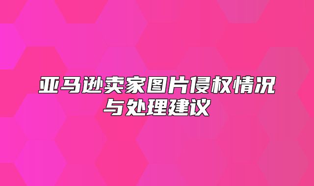 亚马逊卖家图片侵权情况与处理建议