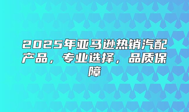2025年亚马逊热销汽配产品，专业选择，品质保障