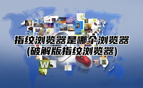 指纹浏览器是哪个浏览器(破解版指纹浏览器)