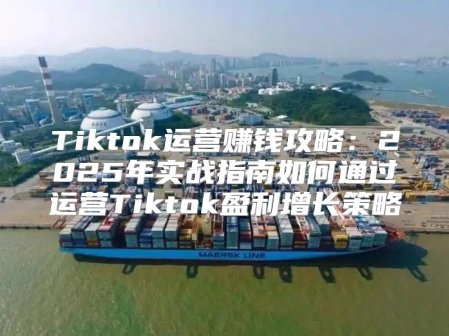 Tiktok运营赚钱攻略：2025年实战指南如何通过运营Tiktok盈利增长策略
