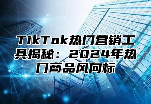 TikTok热门营销工具揭秘：2025年热门商品风向标