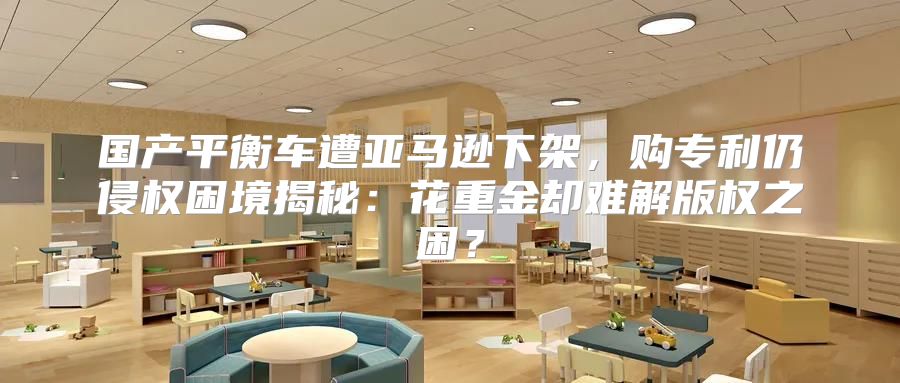 国产平衡车遭亚马逊下架，购专利仍侵权困境揭秘：花重金却难解版权之困？