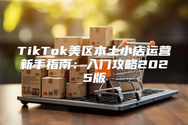 TikTok美区本土小店运营新手指南：入门攻略2025版