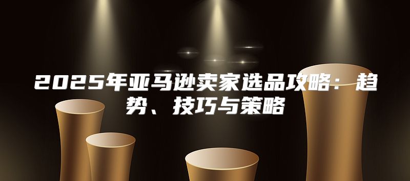 2025年亚马逊卖家选品攻略：趋势、技巧与策略