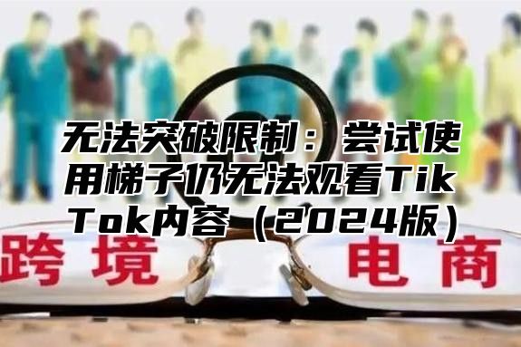无法突破限制：尝试使用梯子仍无法观看TikTok内容2025版