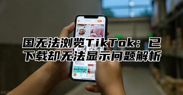 国无法浏览TikTok：已下载却无法显示问题解析