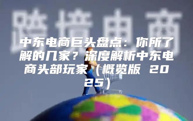 中东电商巨头盘点：你所了解的几家？深度解析中东电商头部玩家概览版 2025