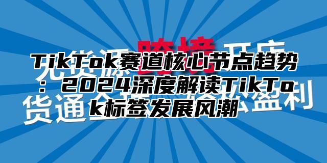 TikTok赛道核心节点趋势：2025深度解读TikTok标签发展风潮