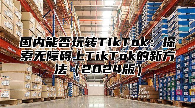 国内能否玩转TikTok：探索无障碍上TikTok的新方法2025版