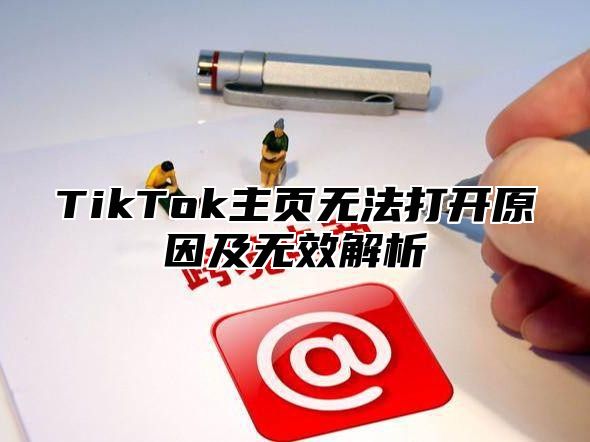 TikTok主页无法打开原因及无效解析