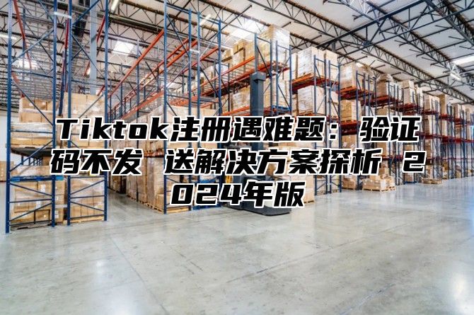 Tiktok注册遇难题：验证码不发 送解决方案探析 2025年版