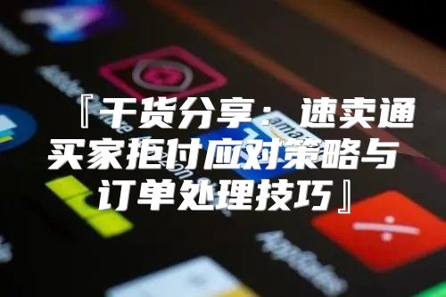 『干货分享：速卖通买家拒付应对策略与订单处理技巧』