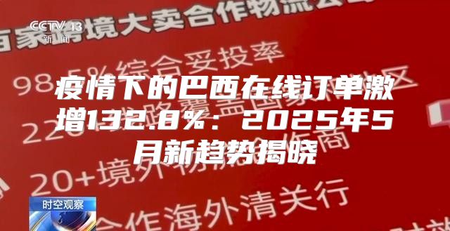 疫情下的巴西在线订单激增132.8%：2025年5月新趋势揭晓