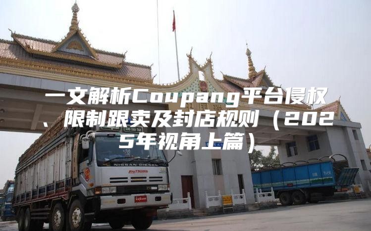 一文解析Coupang平台侵权、限制跟卖及封店规则2025年视角上篇