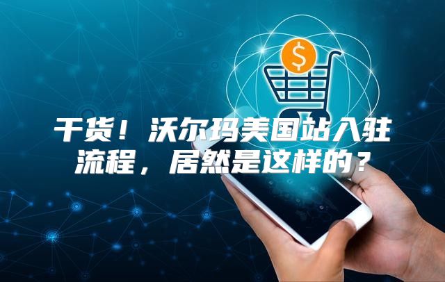 干货！沃尔玛美国站入驻流程，居然是这样的？