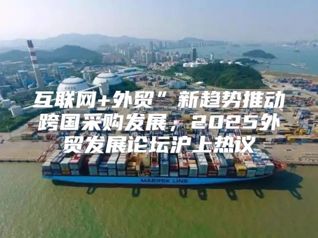 互联网+外贸”新趋势推动跨国采购发展，2025外贸发展论坛沪上热议