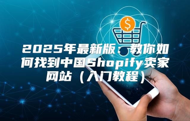 2025年最新版：教你如何找到中国Shopify卖家网站入门教程