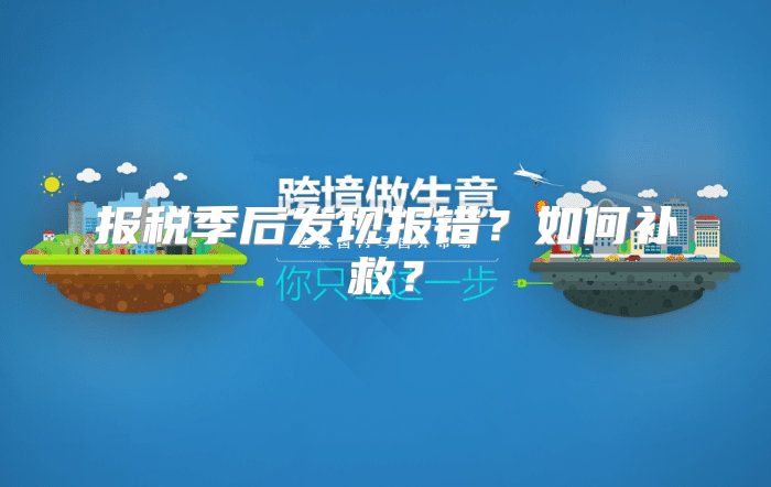 报税季后发现报错？如何补救？