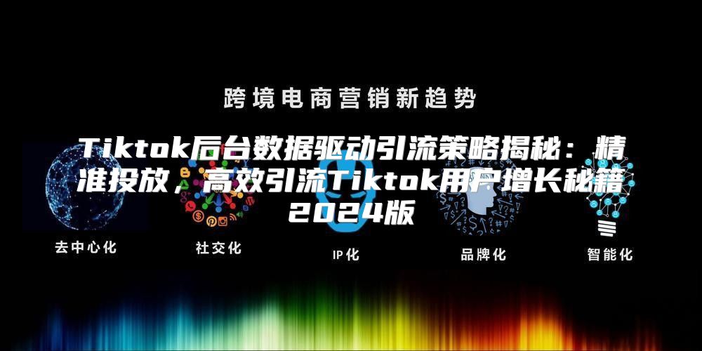 Tiktok后台数据驱动引流策略揭秘：精准投放，高效引流Tiktok用户增长秘籍2025版