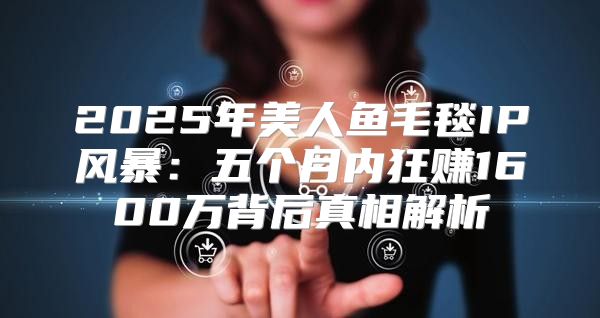 2025年美人鱼毛毯IP风暴：五个月内狂赚1600万背后真相解析