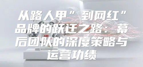 从路人甲”到网红”品牌的跃迁之路：幕后团队的深度策略与运营功绩