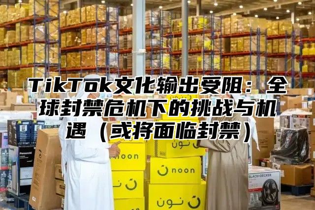 TikTok文化输出受阻：全球封禁危机下的挑战与机遇或将面临封禁