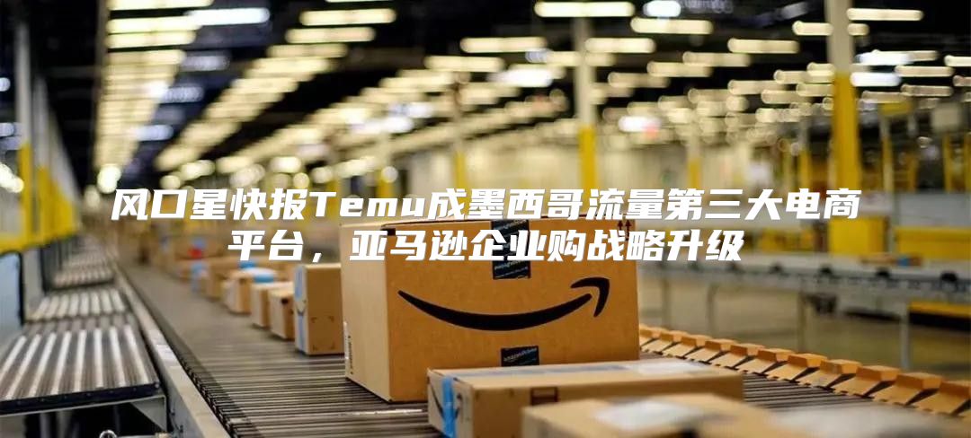 风口星快报Temu成墨西哥流量第三大电商平台，亚马逊企业购战略升级
