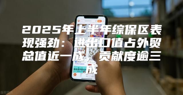 2025年上半年综保区表现强劲：进出口值占外贸总值近一成，贡献度逾三成