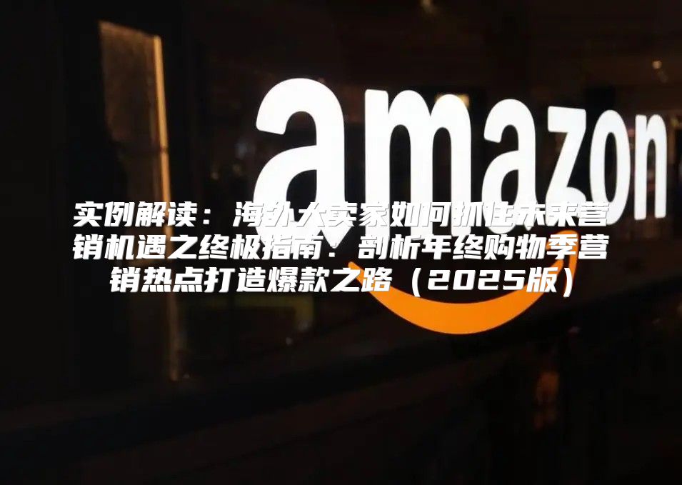 实例解读：海外大卖家如何抓住未来营销机遇之终极指南：剖析年终购物季营销热点打造爆款之路2025版