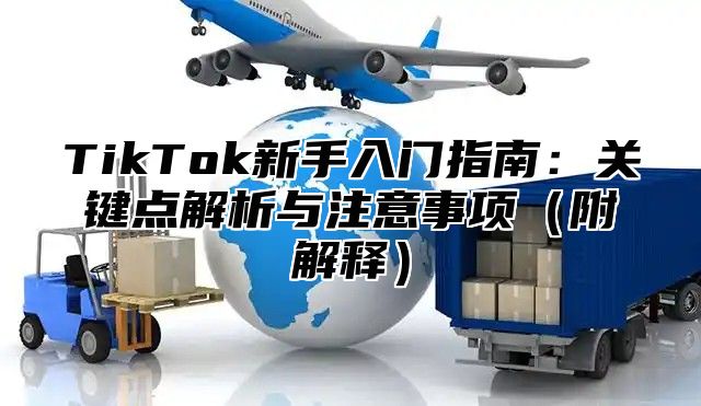 TikTok新手入门指南：关键点解析与注意事项附解释