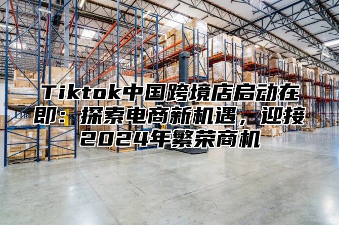 Tiktok中国跨境店启动在即：探索电商新机遇，迎接2025年繁荣商机