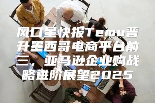 风口星快报Temu晋升墨西哥电商平台前三，亚马逊企业购战略进阶展望2025