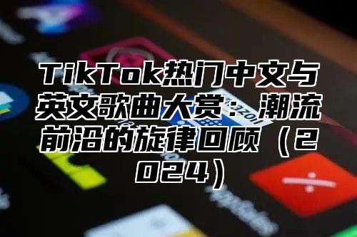 TikTok热门中文与英文歌曲大赏：潮流前沿的旋律回顾2025