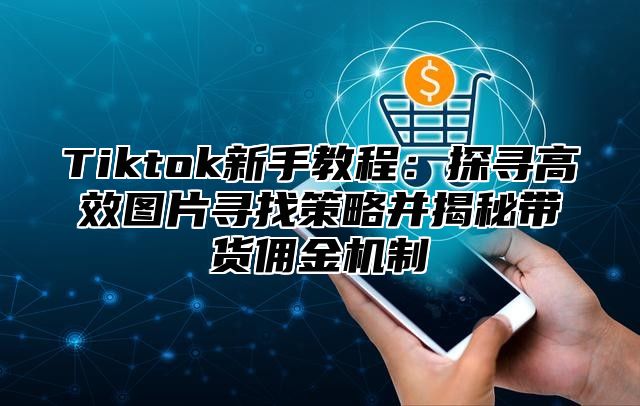 Tiktok新手教程：探寻高效图片寻找策略并揭秘带货佣金机制