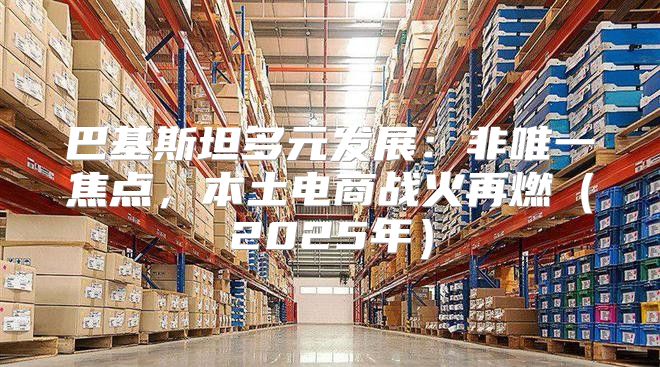 巴基斯坦多元发展：非唯一焦点，本土电商战火再燃2025年