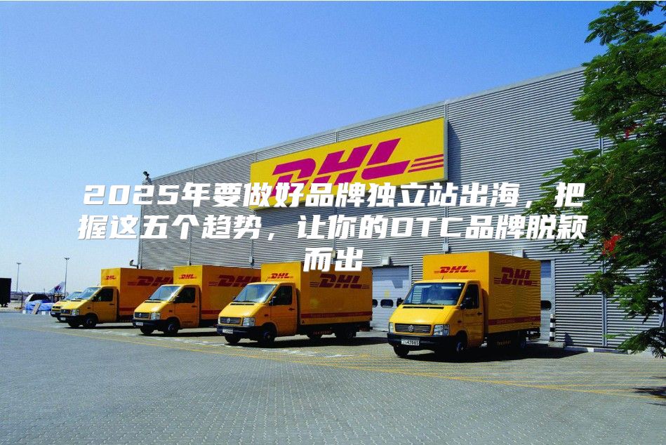 2025年要做好品牌独立站出海，把握这五个趋势，让你的DTC品牌脱颖而出