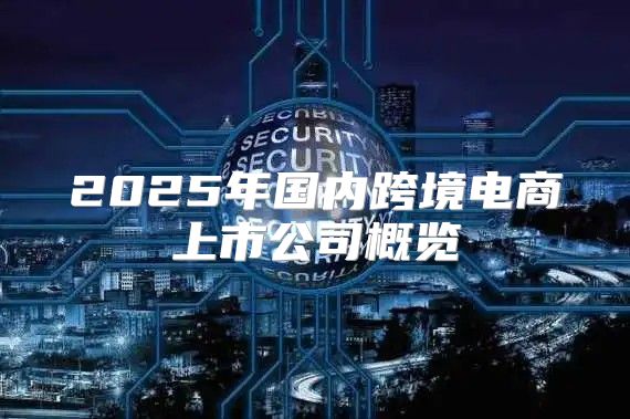 2025年国内跨境电商上市公司概览