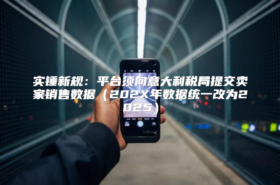 实锤新规：平台须向意大利税局提交卖家销售数据202X年数据统一改为2025