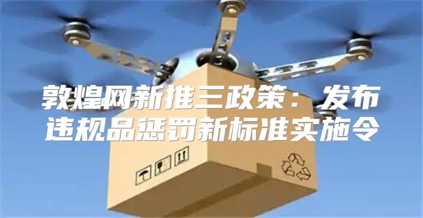 敦煌网新推三政策：发布违规品惩罚新标准实施令