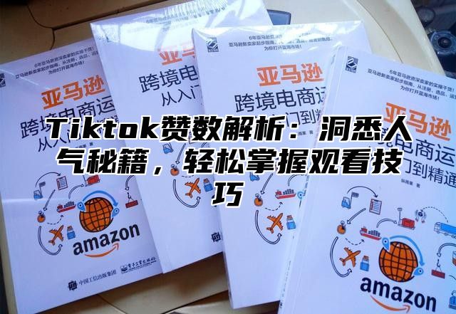 Tiktok赞数解析：洞悉人气秘籍，轻松掌握观看技巧