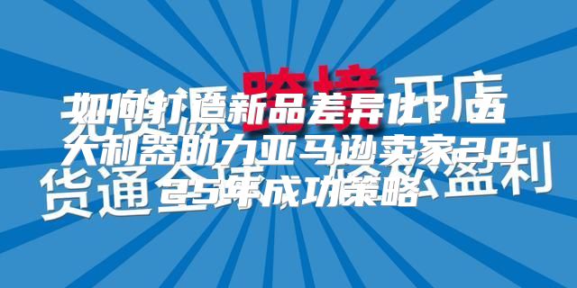 如何打造新品差异化？五大利器助力亚马逊卖家2025年成功策略