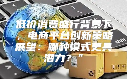 低价消费盛行背景下，电商平台创新策略展望：哪种模式更具潜力？”